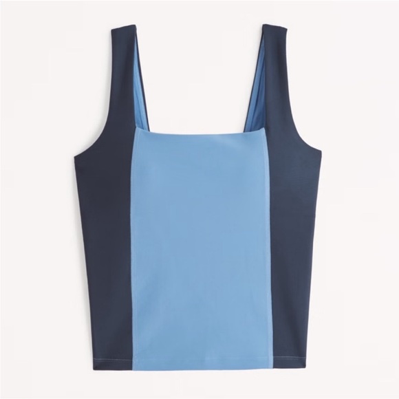 YPB Blue and Navy Colorblock active Tank Top - Picture 3 of 3